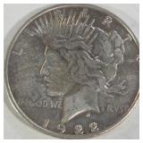 1922 - PEACE SILVER DOLLAR (999 A56)