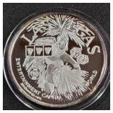 LAS VEGAS 1OZ SILVER COIN (884 M)