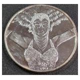 HARRAS .999 FINE SILVER 1OZ COIN (884 AH)