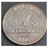999% SILVER ONE TROY OUNCE LV NEVADA COIN (888 L)