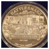 ONE TROY OUNCE .999 FINE SILVER COIN (983 K)
