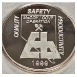 .999 FINE SILV ER ONE TROY OUNCE (991 I)