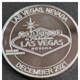 WELCOME TO LAS VEGAS 1oz SILVER COIN (888 E)