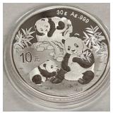 2025 - 30 GRAM .999 SILVER PANDA COIN (994 G)
