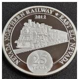 1oz SILVER - 25 YEARS RAILWAY COIN (882 Y)