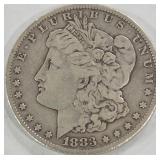 1883 - MORGAN SILVER DOLLAR (999 A15)