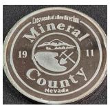 MINERAL COUNTRY 1OZ SILVER COIN (887 E)