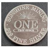 .999 FINE SILVER - ONE TROY OUNCE (890 F)