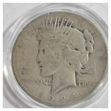 1924 - PEACE SILVER DOLLAR (999 A101)