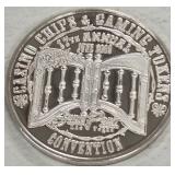 CASINO .999 FINE SILVER ONE TROY OUNCE (440 I)