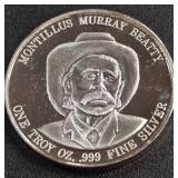 ONE TROY OZ .999 FINE SILVER COIN (882 O)