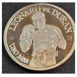 LEONARD VS DURAN 1oz SILVER COIN (888 I)