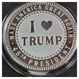 TRUMP 2020 1oz .999 FINE SILVER COIN (366 C)