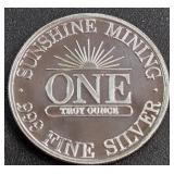 .999 FINE SILVER - ONE TROY OUNCE (890 I)