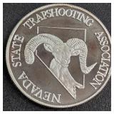 1oz SILVER NEVADA STATE COIN (887 BB)