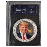 DONALD J. TRUMP 45th PRESIDENT SILVER 1oz (349)