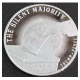 TRUMP 2020 1oz .999 FINE SILVER COIN (366 A)