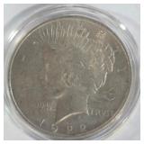 1922 - PEACE SILVER DOLLAR (999 A80)