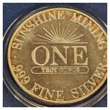 .999 FINE SILVER ONE TROY OUNCE (840 B)