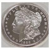 .999 1oz SILVER BULLION COIN (MORGAN COPY) (996 H)