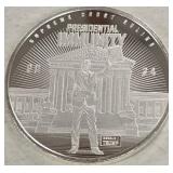 DONALD J. TRUMP 1oz .999 FINE SILVER (986 L)