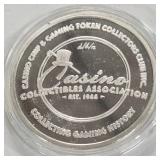 CASINO ONE TROY OUNCE .999 FINE SILVER (984 F)