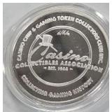 CASINO ONE TROY OUNCE .999 FINE SILVER (984 G)