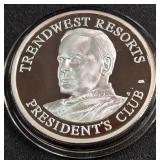 1oz SILVER COIN - TRENDWEST RESORTS (888 B)