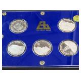 LOT OF 5 - 1 TROY OUNCE .999 FINE SILVER (952 C)