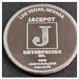LV JACKPOT SILVER 1oz COIN (888 J)