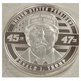 DONALD J. TRUMP 1oz .999 FINE SILVER (986 N)