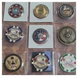 NEVADA POLICE CHALLENGE COINS & CHIPS (391 G)