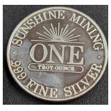 .999 FINE SILVER - ONE TROY OUNCE (890 S)