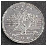 ONE TROY OUNCE .999 FINE SILVER RODEO COIN (882 AB