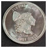 .999 FINE SILVER ONE TROY OUNCE (887 W)