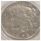 1923 - PEACE SILVER DOLLARS (989 H)