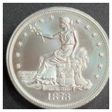 2 TROY OUNCES, 960 GRAINS. 999 SILVER COIN (837)