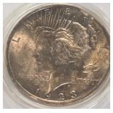 1923 - PEACE SILVER DOLLAR (989 K)