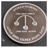 1 TROY OUNCE - .999 FINE SILVER (884 N)