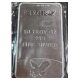 10 TROY OZ .999 FINE SILVER (911 B)