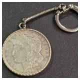 1921 - SILVER MORGAN DOLLAR KEY CHAIN (897 C)