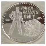 DONALD J. TRUMP 1oz .999 FINE SILVER (986 C)