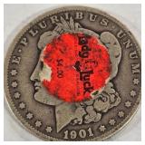 1901 "O" - MORGAN SILVER DOLLAR (999 A66)