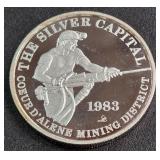 ONE TROY OUNCE .999 FINE SILVER (882)