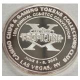 CASINO .999 FINE SILVER ONE TROY OUNCE (440 M)