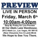 PREVIEW LIVE IN PERSON - Friday, March 6th
