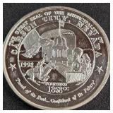 1OZ SILVER - CARSON CITY NV COIN (887 FF)