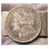 1884 MORGAN SILVER DOLLAR MONEY CLIP (940)