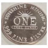 .999 FINE SILV ER ONE TROY OUNCE (992 C)