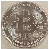 2022 1OZ .9999 FINE SILVER CRYPTO BITCOIN (997 E)